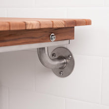 Load image into Gallery viewer, 18" Wide Teak ADA Wall Mount Shower Seat
