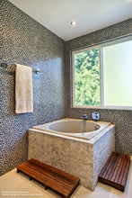 Load image into Gallery viewer, 28" x 16" x 7"H Teak Elevated Shower Mat or Step