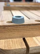 Load image into Gallery viewer, 30" x 30" Teak Bath or Shower Mat with Rounded Corners