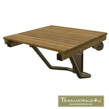 Load image into Gallery viewer, 18" Wide Teak ADA Wall Mount Shower Seat